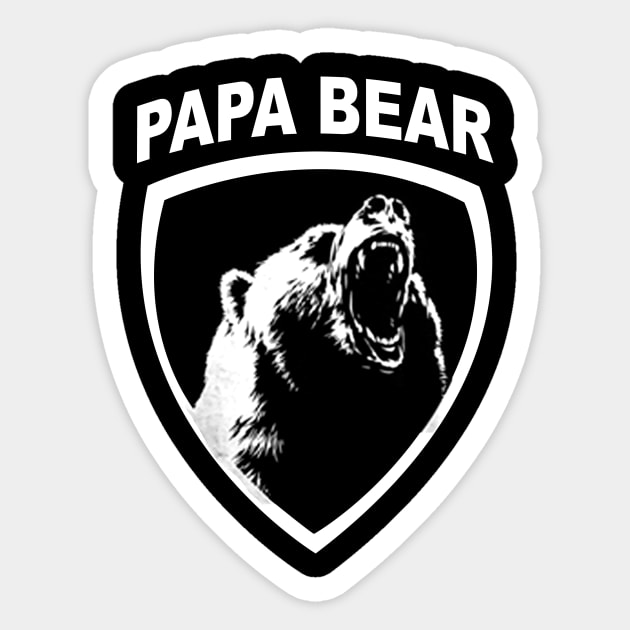 Papa Bear Fathers Day Gifts Sticker by gotravele store